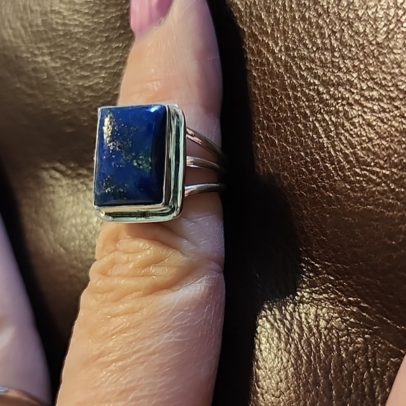 Sterling silver and Lapis ring - Picture 4 of 4